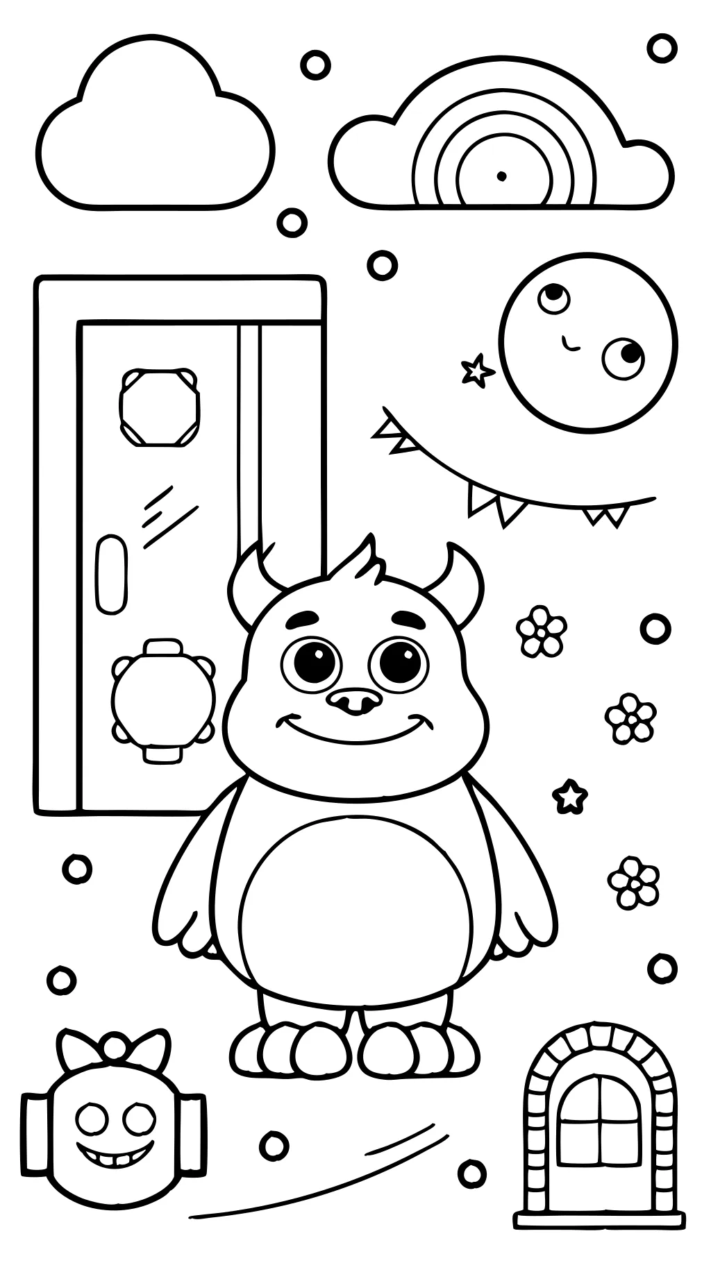 sully monsters inc coloring page